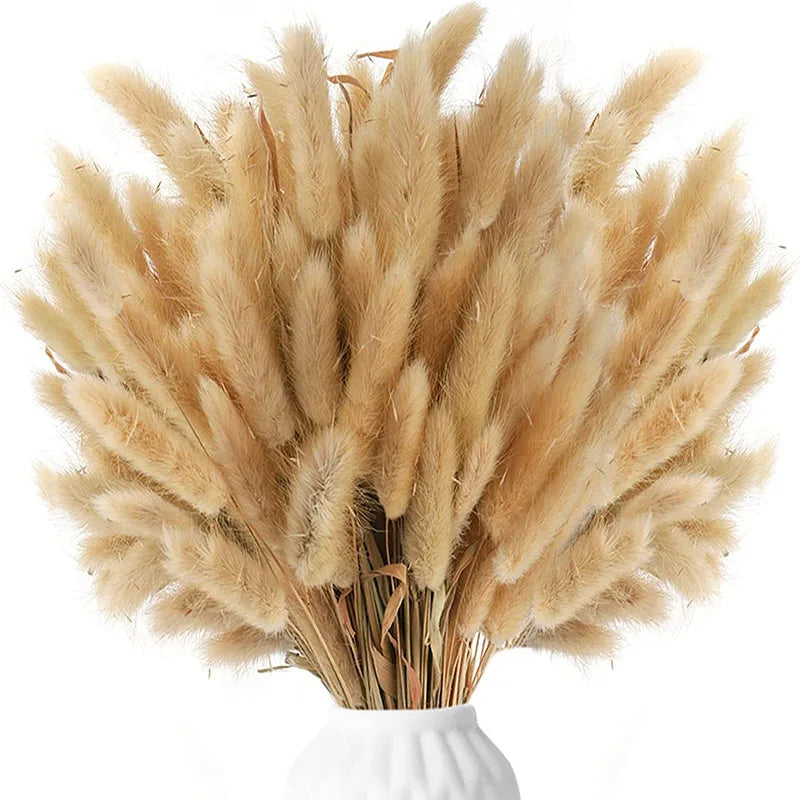 120Pcs Dried Pampas Grass Decor Flowers for Vase Pompas Grass Wedding Boho Decor,Natural Pampas Bouquet Garden Home Decoration